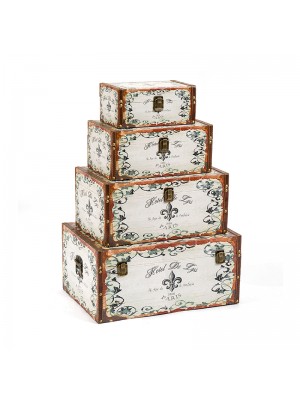 Decorative Vintage Wooden Large Fancy